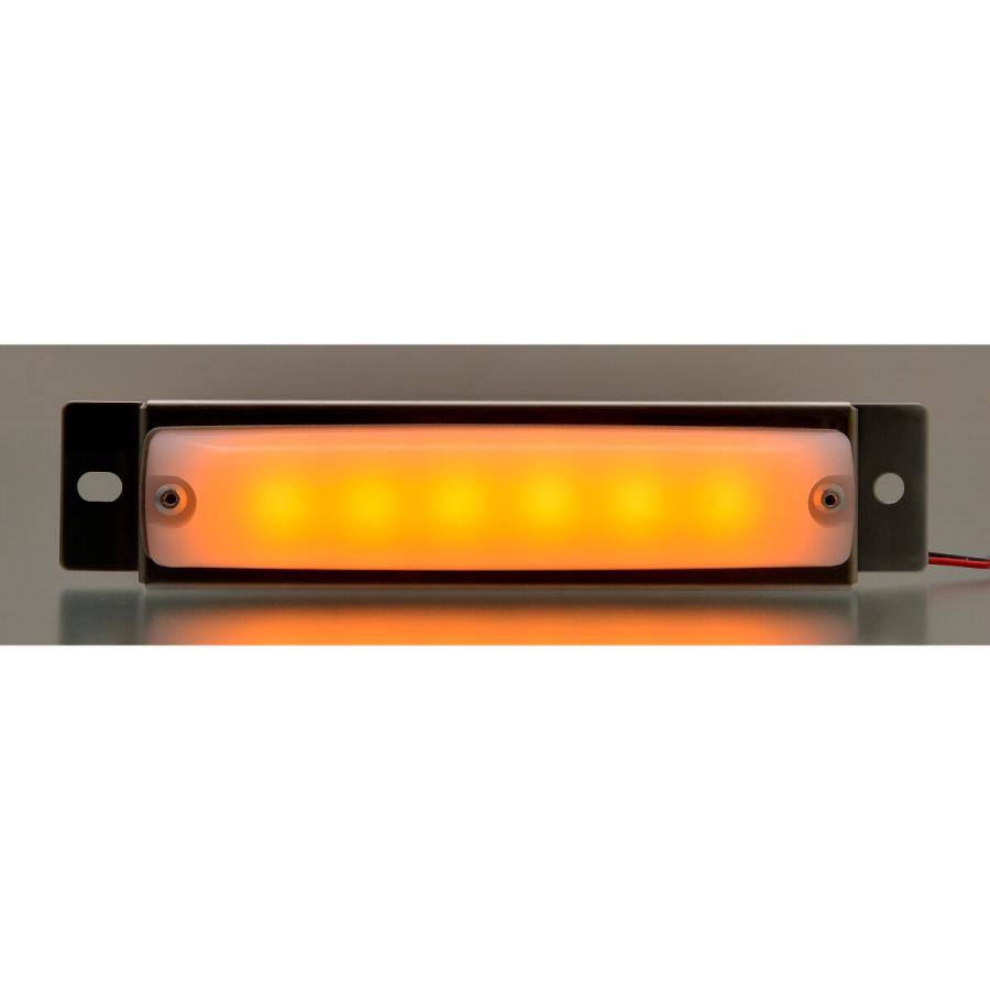 pa-man 車高灯 LED 12-24V対応 ホワイトレンズ 汎用 アンバー P148VA