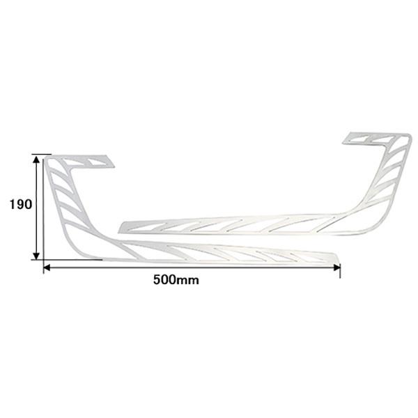アイライン ガーニッシュ メッキ 日野17レンジャー/プロフィア用 日本