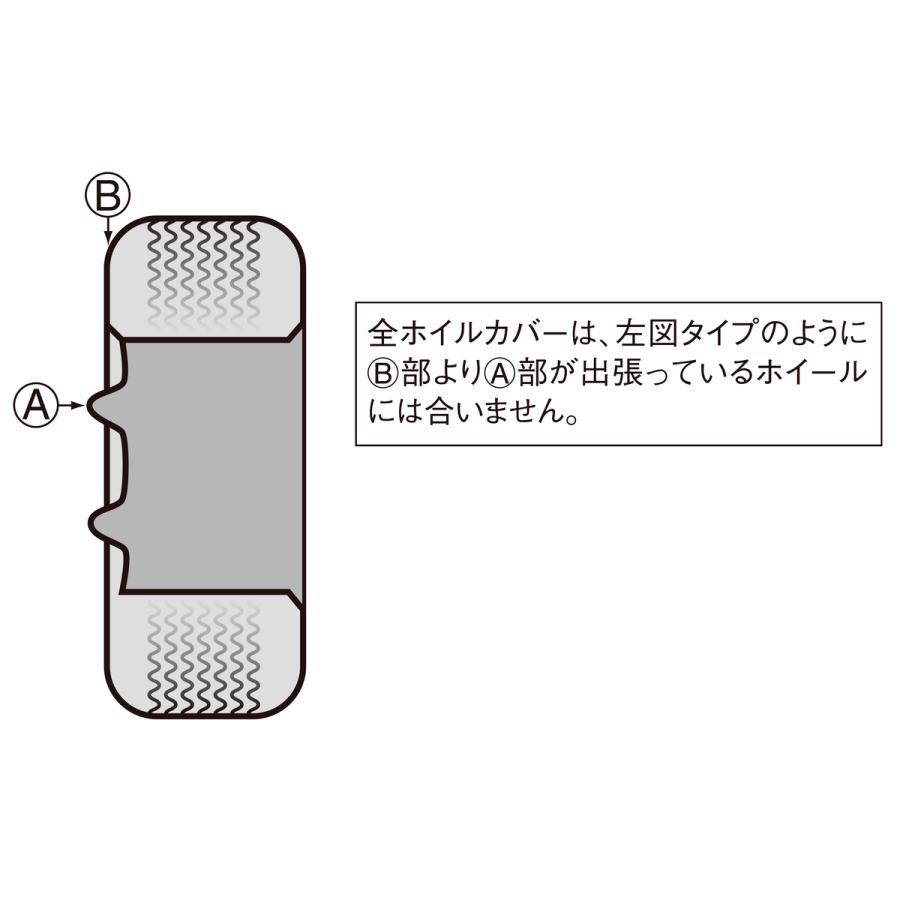 ホイールカバー ホイルキャップ 12インチ ABS 4枚入 ガンメタリック/クローム スチールホイール用 外装 軽・乗用車 パーマン 1292GM｜pa-manshopy｜02