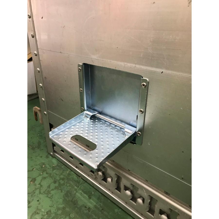 トラック アオリ用ステップ ステンレス 折りたたみ式 耐荷重100kg 