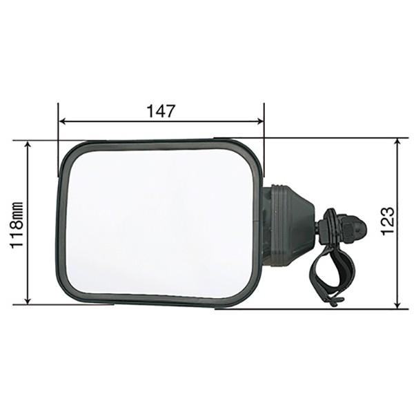 最大62 Offクーポン サイド平面ミラー 黒 1ヶ トラック用品 補助ミラー 車 後方確認 死角軽減 Pa Man Whitesforracialequity Org