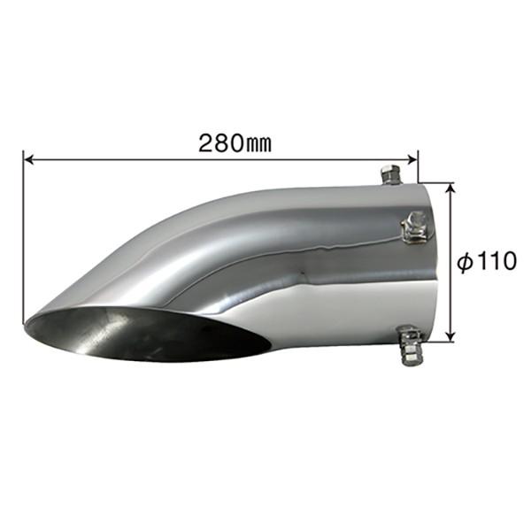 マフラーカッター 大型車用 ステンレス 使用可能パイプ外径f85 108mm ボルト付 マフラー交換 トラック用品 Pa Man パーマン Yahoo ショッピング店 通販 Yahoo ショッピング