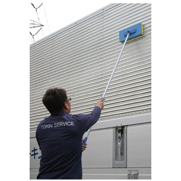 洗車スポンジ 特大 一本パイプ 全長1850mm ロング柄 通水タイプ