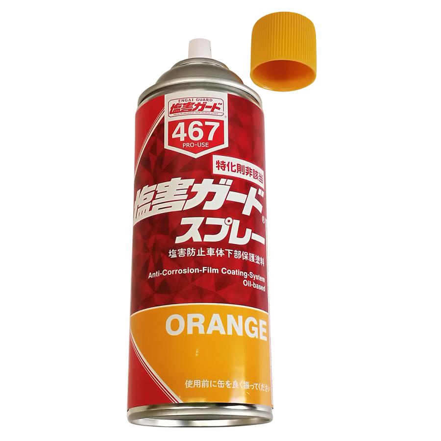塩害ガード 油性 スプレー 420ml オレンジ 防サビ 防錆 ボディ 塩害ガード 油性 スプレー 420ml オレンジ 防サビ 防錆 ボディ