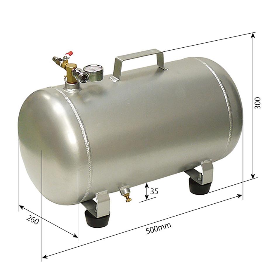 エアータンク アルミ製 25L 非防水 軽量 1/4エアカプラー 圧力 エアータンク アルミ製 25L 非防水 軽量 1/4エアカプラー 圧力