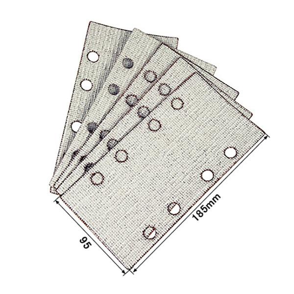 電動オービタルサンダー用ペーパー 5枚入 #80 穴付き マジック交換式