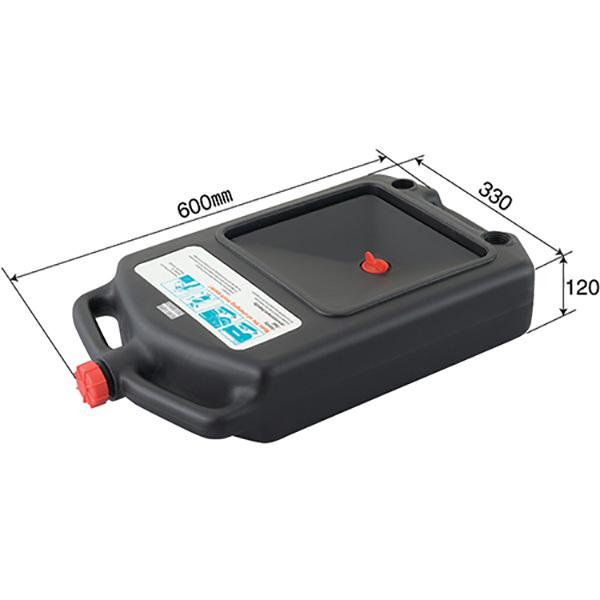 オイルドレンパン 8L オイル受け 廃油受け OIL交換 廃油処理 ポリエチレン製 バイク 大型乗用車｜pa-manshopy｜02