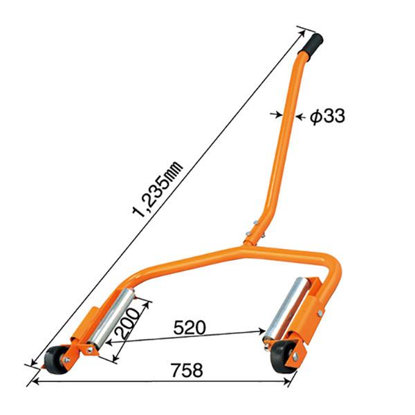 タイヤホイールセッター 中型/大型車用 組立式 耐荷重136kg ドーリー 