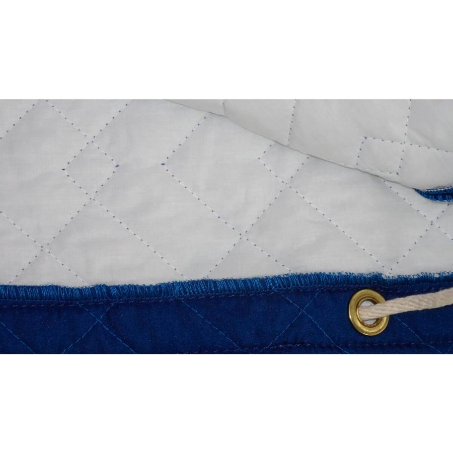 マルチ巾着カバー 紺 1枚 650×650×1000mm 日本製 [イス等梱包に] 引越 養生 運搬 クッション 傷防止 - 1