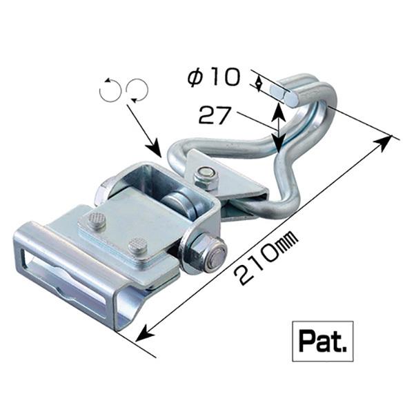 ベルトアダプター スイベルJEフック 360°回転 意匠登録済 Eクリップ型
