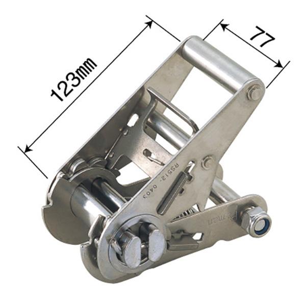 ラチェットハンドル ステンレス Sタイプ 50mm幅用 ラッシングベルト 荷