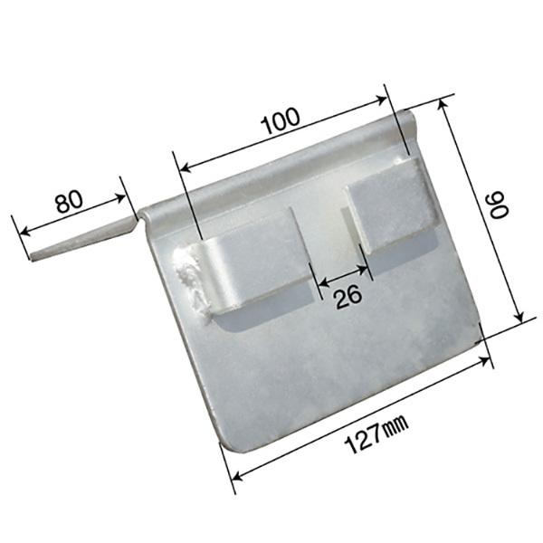 Lコーナー スチール 角あて 127×90mm 厚み3mm プロテクター 荷