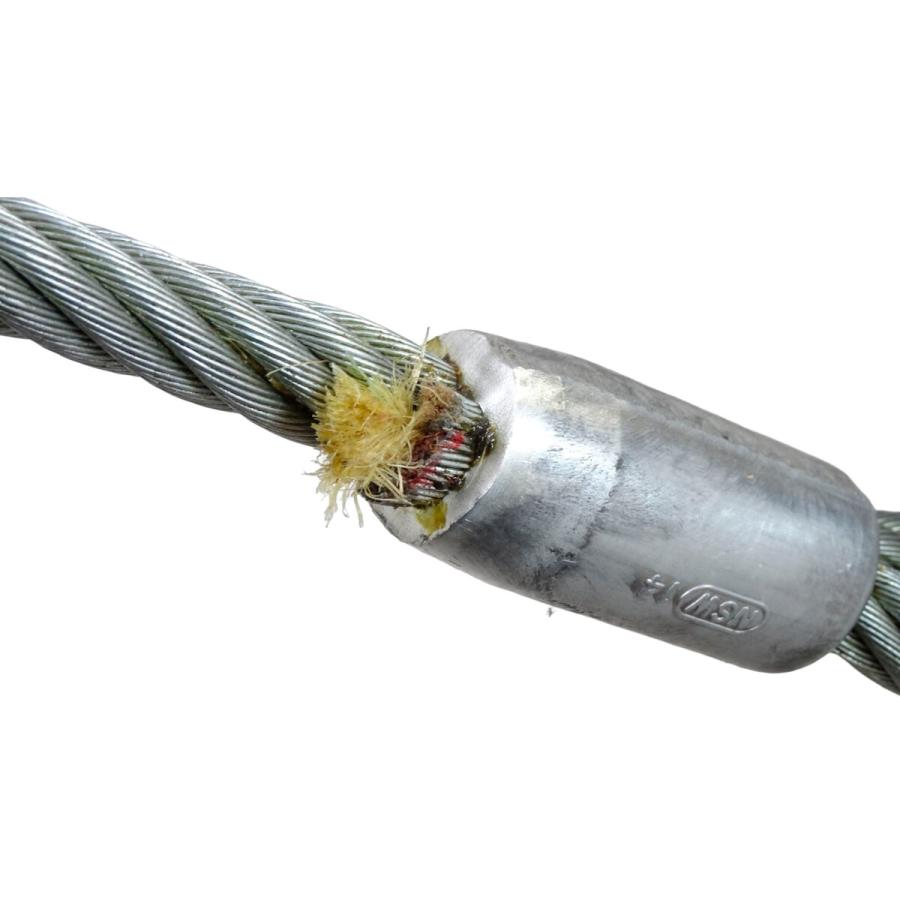 ワイヤー メッキ 玉掛 φ16×5m JIS 1本 使用荷重2.0t AL16×5 ワイヤー メッキ 玉掛 φ16×5m JIS 1本 使用荷重2.0t AL16×5