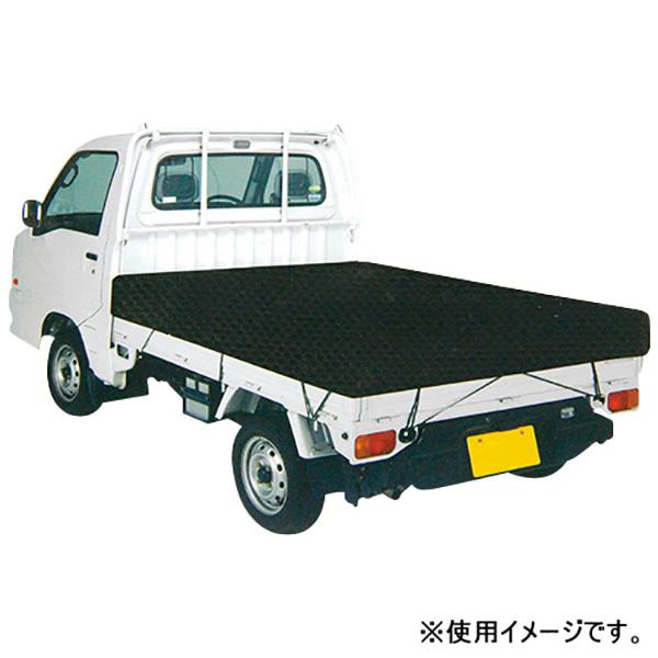 軽トラックシート 平張りタイプ 1.9×2.1m ゴムバンド10本付き 黒 軽量