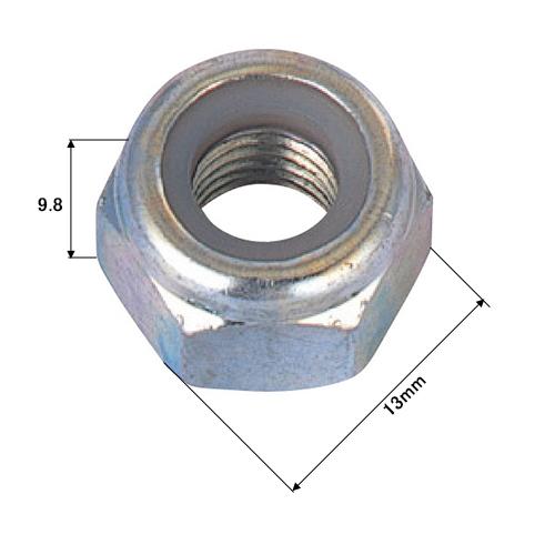 ナイロンナット　(1種)　ステンレス　(13×9.8×1.25)　100ヶ入り　M8