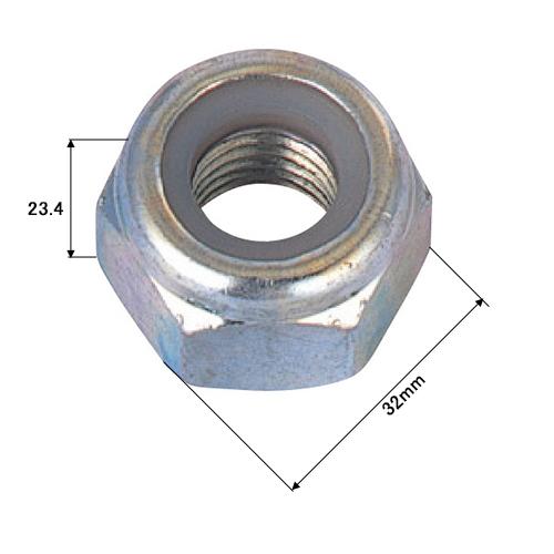 ナイロンナット　(1種)　ステンレス　(32×23.4×2.5)　30ヶ入り　M22