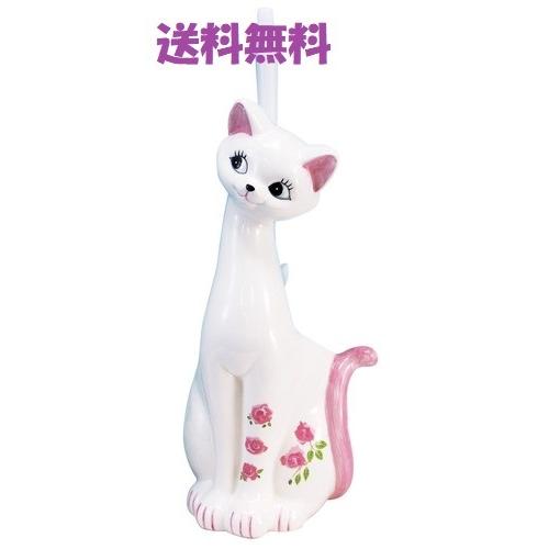 超目玉枠 かわいいネコのトイレブラシ立て ピンク Zacharias Consulting De