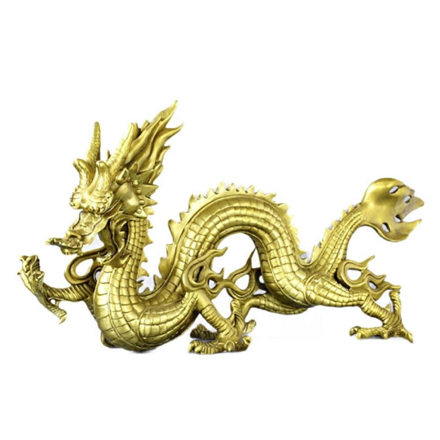 開運 龍 龍神 龍王 ブロンズ製（真鍮製）
