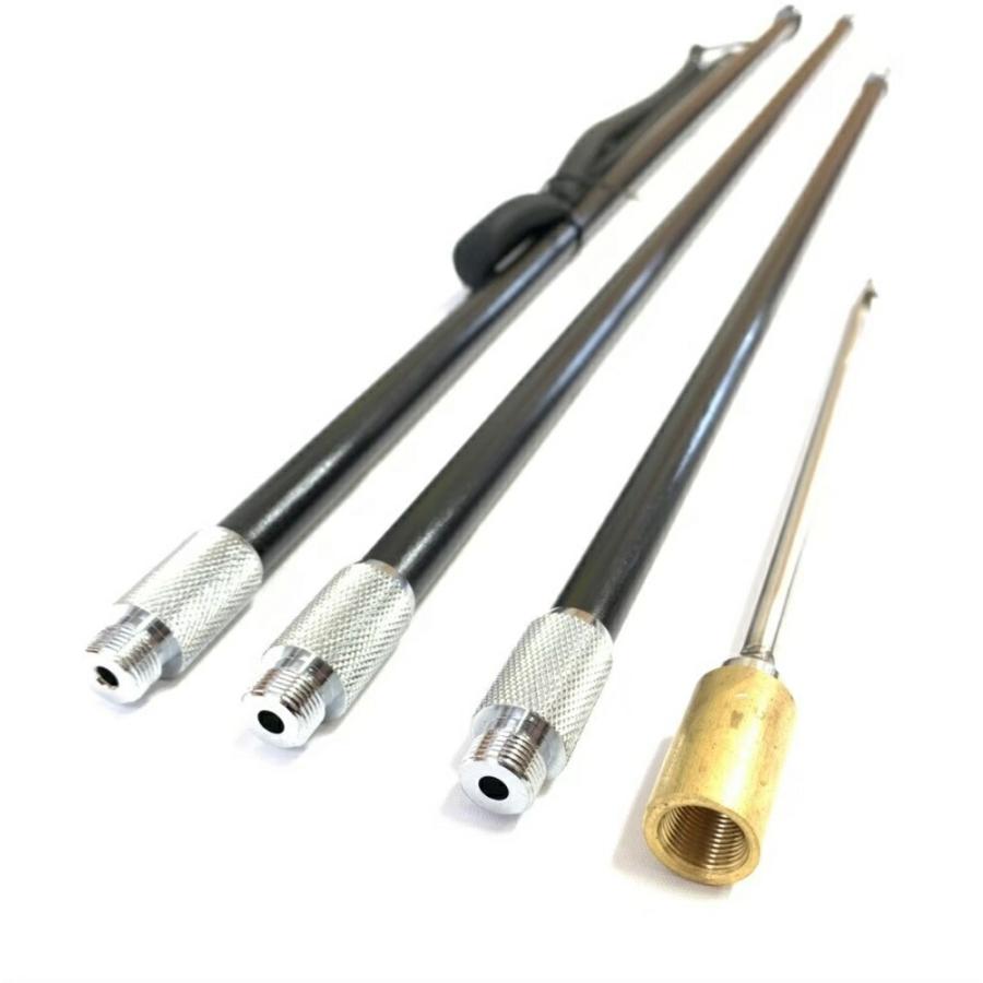 送料無料★一本銛 銛 4点セット カーボンファイバー製 3ピース 205cAiO 一本銛 銛 4点セット カーボンファイバー製 3ピース 205cm 手銛