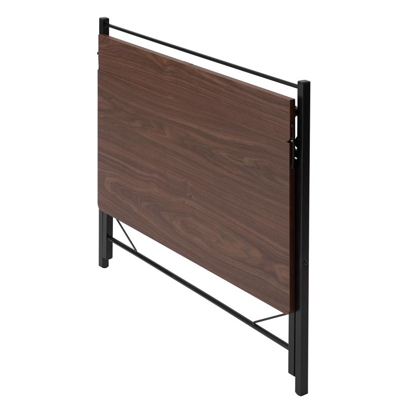 【新品・送料無料】幅80cm◎棚付折りたたみワークデスク テーブル 机 木目 幅80cm◎棚付折りたたみワークデスク(ロータイプ) テーブル 机