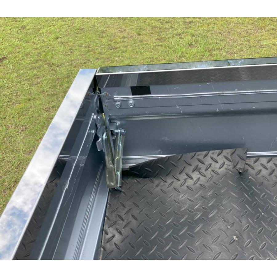 ハイゼットトラック 鏡面ステンレス製 荷台 あおり アオリコの字