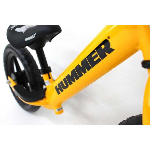 HUMMER トレーニングバイク 12インチ HUMMER 軽量12インチ キッズバイク イエロー バランス練習用 2歳から5