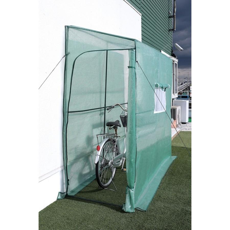 自転車のビニールハウス スリムビニールハウス 温室 ガーデニング 雨よけ 自転車置き場 洗濯