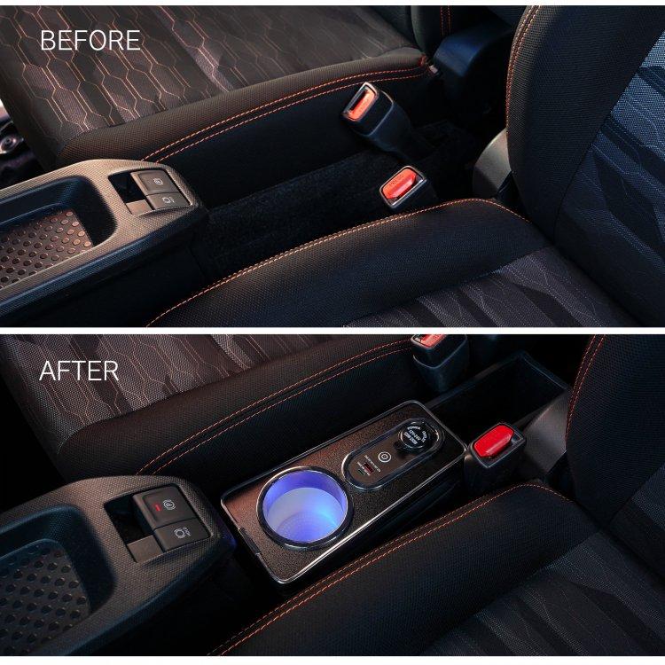 タフト専用設計センターコンソールボックス LED付き高速充電対応 大