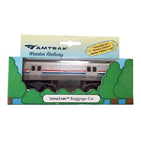 ＜並行輸入品＞Amtrak 木製列車 ビューライナー 荷物車 5インチ 他の鉄道に対応