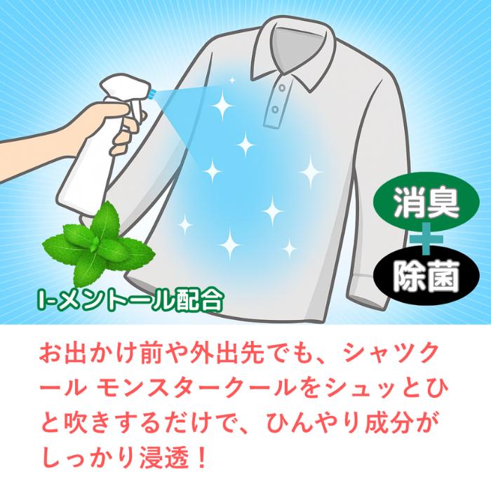 小林製薬 シャツクール モンスタークール 詰め替え 250ml 4個 大容量
