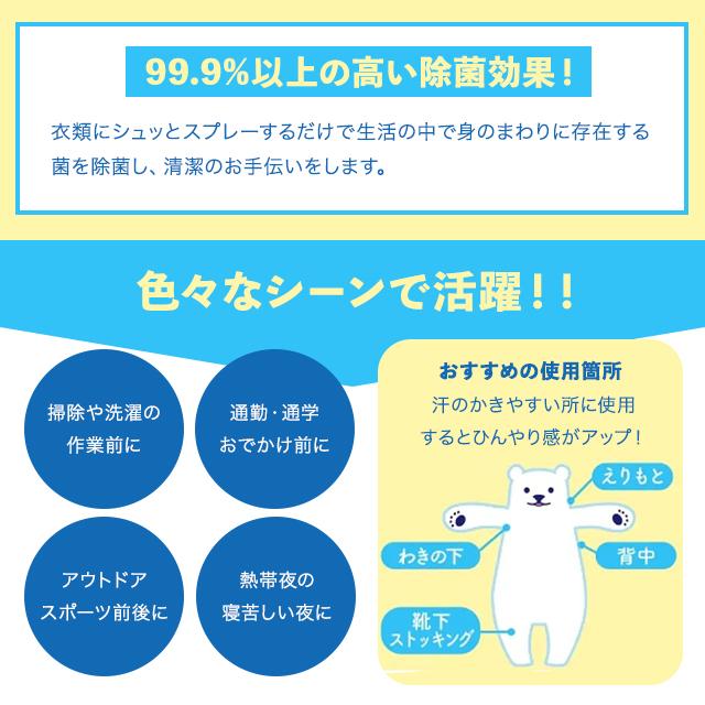 ひんやり シャツシャワー ストロング ミントの香り 400mL ×2個セット 正規品  制汗 デオドラント剤 冷感 スプレー ときわ商会｜paatner｜03