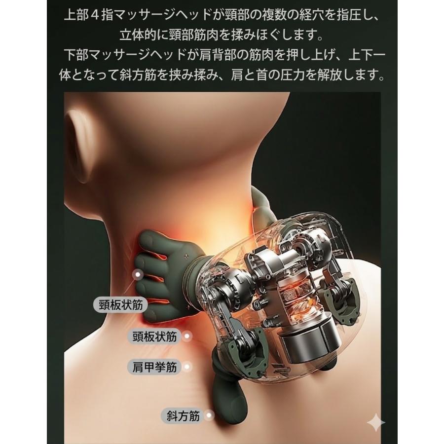 高額クーポン配布中！／ネックマッサージャー マッサージ器 コードレス