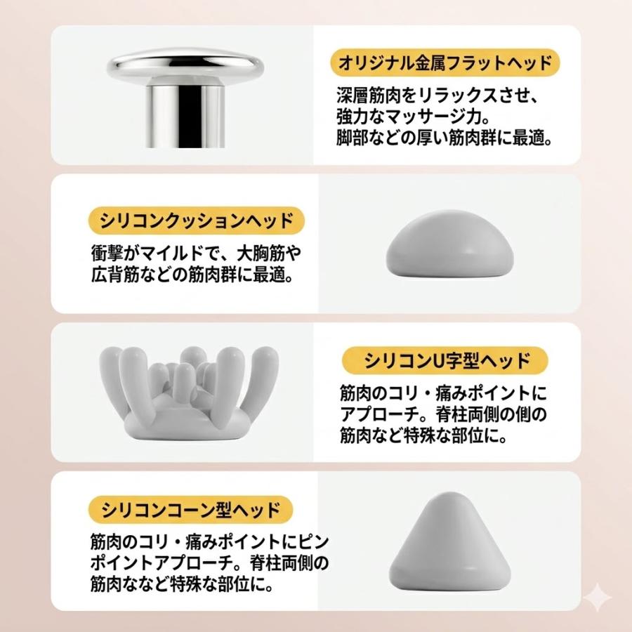 ミニマッサージガン ハンディマッサージャー 超軽量 162g ミニサイズ