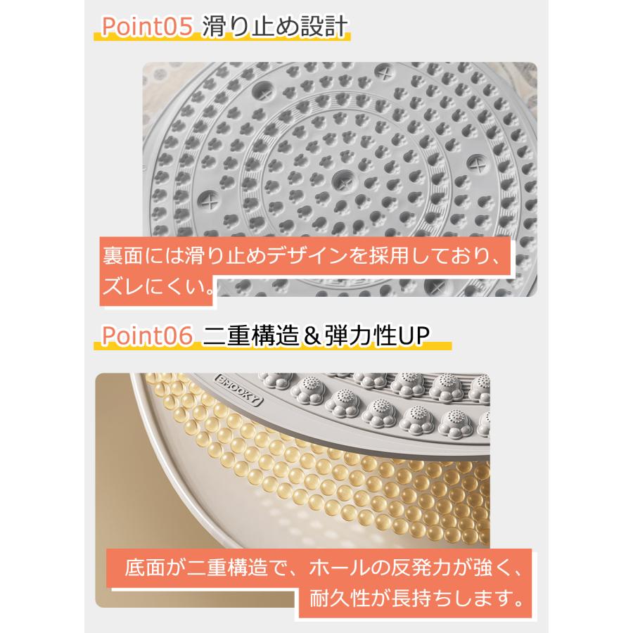 足ツボマット 指圧ボード 指圧マット 足つぼマット 55cm 足底指圧ボード マッサージマット 足ツボマッサージ 円形 疲労軽減 指圧板 マット 足裏マット 正規品 |  | 06