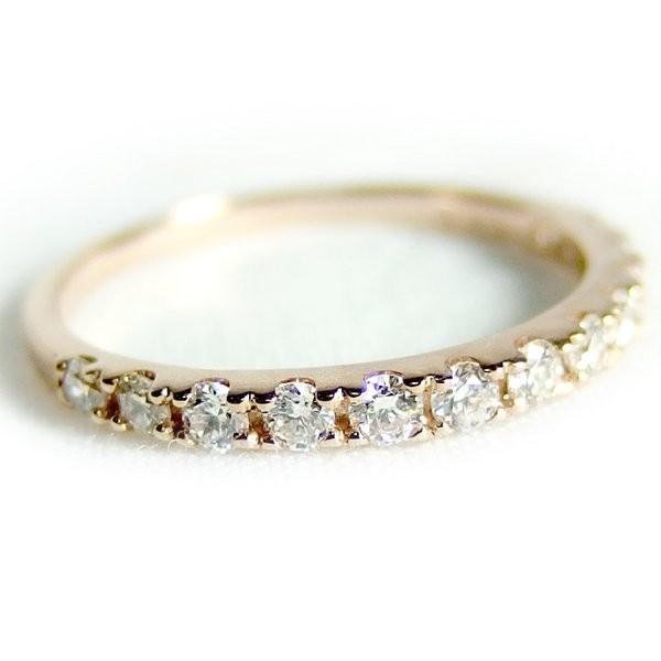 季節のおすすめ商品 ダイヤモンド リング ハーフエタニティ 0.3ct 9号 K18 ピンクゴールド ハーフエタニティリング 指輪 指輪