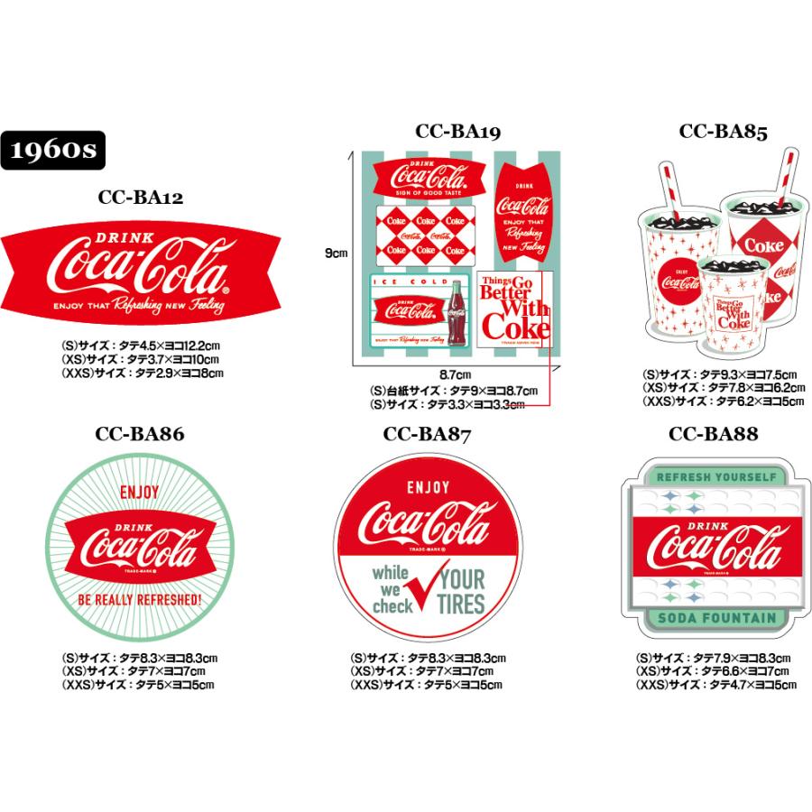 コカ・コーラ coca cola ステッカー シール スマホ XXSサイズ 全38種｜pacificsign｜05