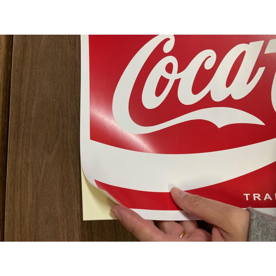 CocaCola コカ・コーラ 特大ステッカー　額装済 Coca Cola コカ・コーラ CocaCola BIGステッカー シール CC-BA11