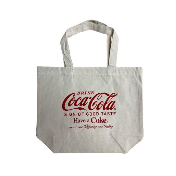 Coca Cola（コカコーラ） ランチトートバッグ 白 ホワイト メール便
