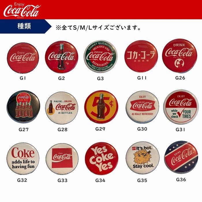 コカ・コーラ 缶バッジ Lサイズ 57ｍｍ メール便対応 GL34｜pacificsign｜02
