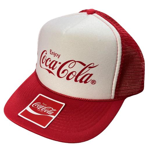 Coca Cola コカ・コーラ メッシュキャップ 帽子 缶バッジ付き