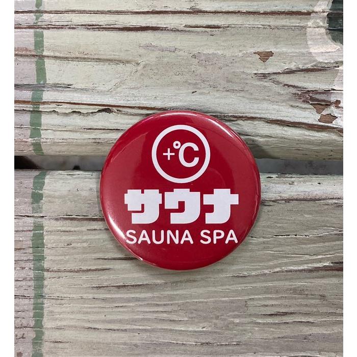 公衆浴場 缶バッチ Lサイズ 全5種類 57mm 温泉 銭湯 お風呂 グッズ
