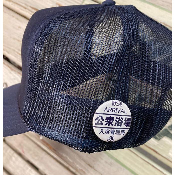 公衆浴場 缶バッチ Mサイズ 全5種類 32mm 温泉 銭湯 お風呂 グッズ