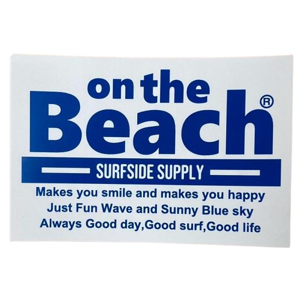 ON THE BEACH ステッカー サーフィングッズ サーフグッズ SURF シール