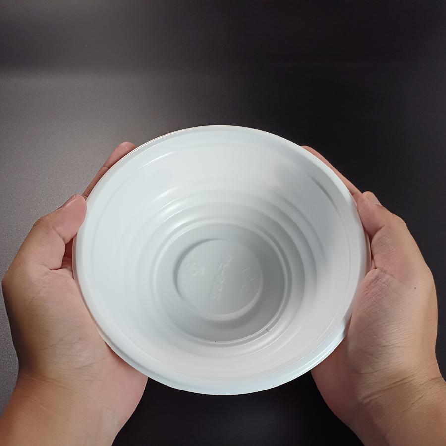 ケース：800枚 使い捨て どんぶり容器 BF-362 ホワイト 本体 - φ170×60mm シーピー化成 レンジ対応 業務用 テイクアウトの画像