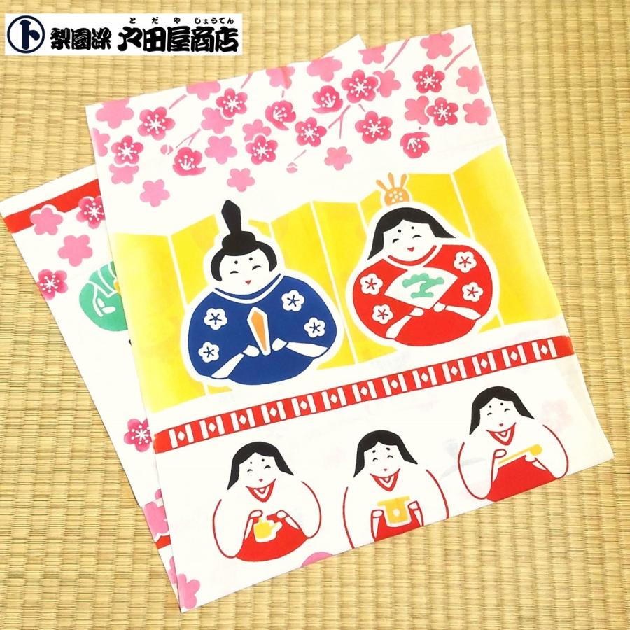 てぬぐい お雛様 桃の節句 ひな祭り お祝い 四季 春 ハンカチ タオル 