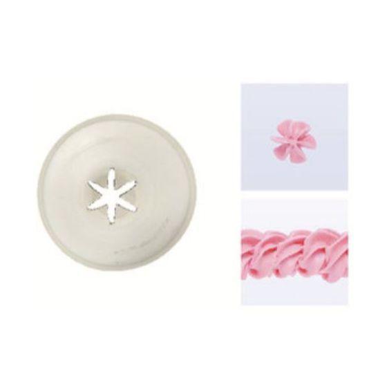 【1個】Ateco 口金 花 6切 ♯26　18-8 ステンレス 業務用 製菓 お菓子作り 絞り口金 道具 デコレーション ケーキ 口金　1個入 | ブランド登録なし | 01