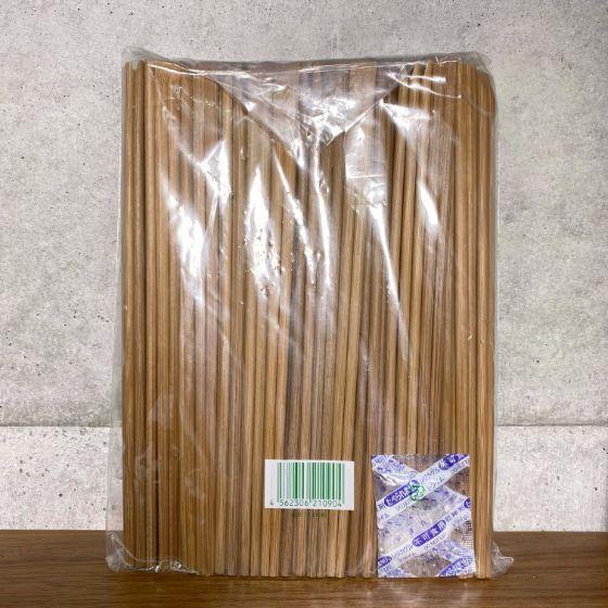 【100膳】竹箸 天削 炭化 （24ｃｍ） 乾燥剤入 ISO22000認証 FSC認証 割り箸 ハダカ 業務用 使い捨て 割箸 竹炭化天削　100膳入 | ブランド登録なし | 01