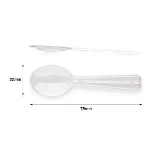 1000本 丸スプーン 78mm クリア 10連 袋入 使い捨て 業務用 プラスチック カトラリー 透明 7 8cm 10連 個包装 1000本入 パッケージ マルシェ 通販 Yahoo ショッピング