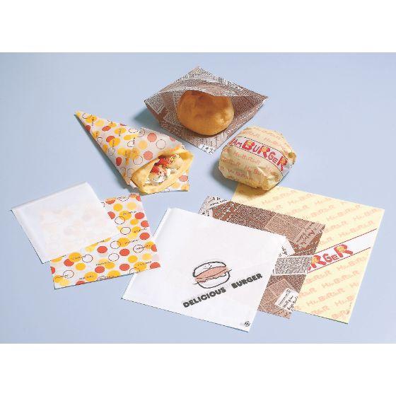 3000枚】バーガー袋 No.18 ハンバーガー （180×182） 福助工業 業務用