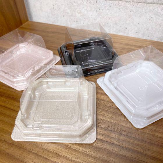 【50枚】UFパルチェ1 黒本体 和菓子 1個用 シーピー化成 使い捨て 容器 業務用 食品 弁当 惣菜 菓子容器（本体のみ）　50枚入 | ブランド登録なし | 04